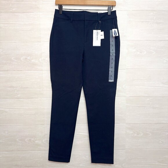 Old Navy NWT Women's Size 4 Blue High Rise Ankle Length Pixie Pants - Picture 2 of 7